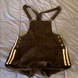 American Bazi Black Jean short overalls